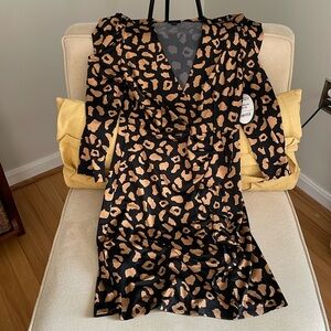 NWT Scoop Leopard Print Dress Size XS